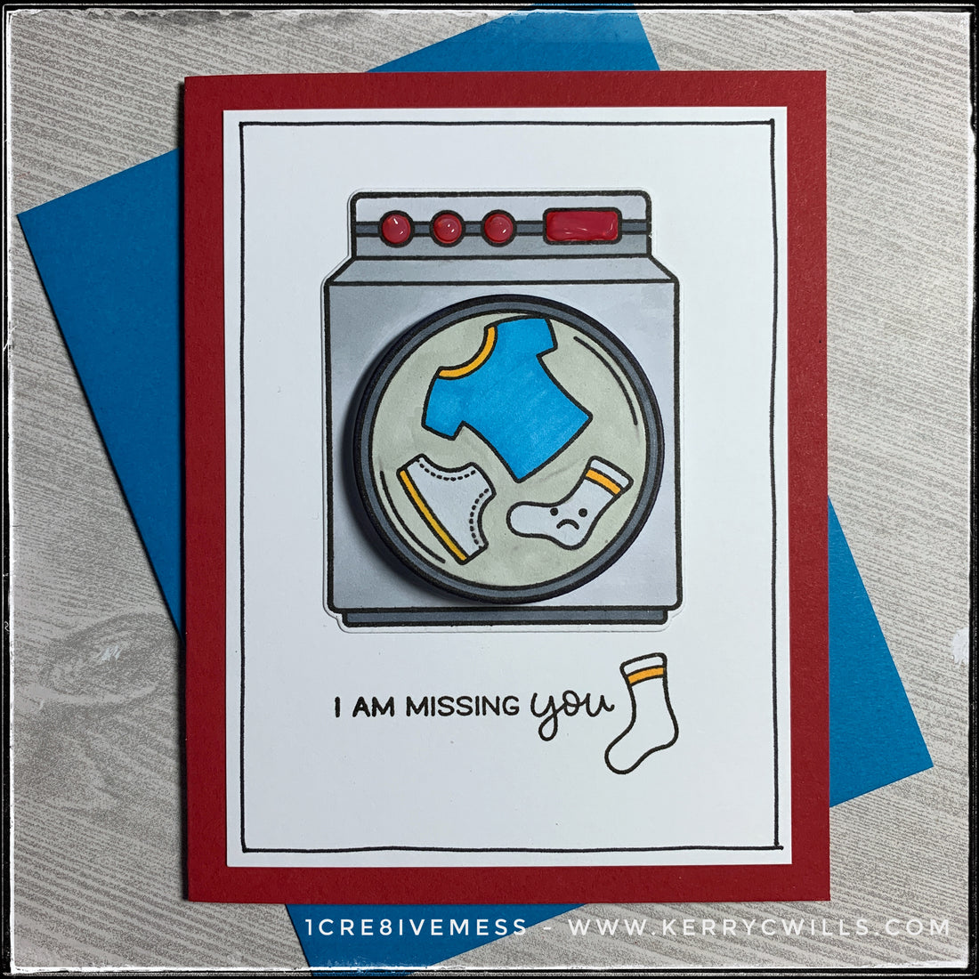 #the100dayproject : handmade card 30/100-2 : i am missing you