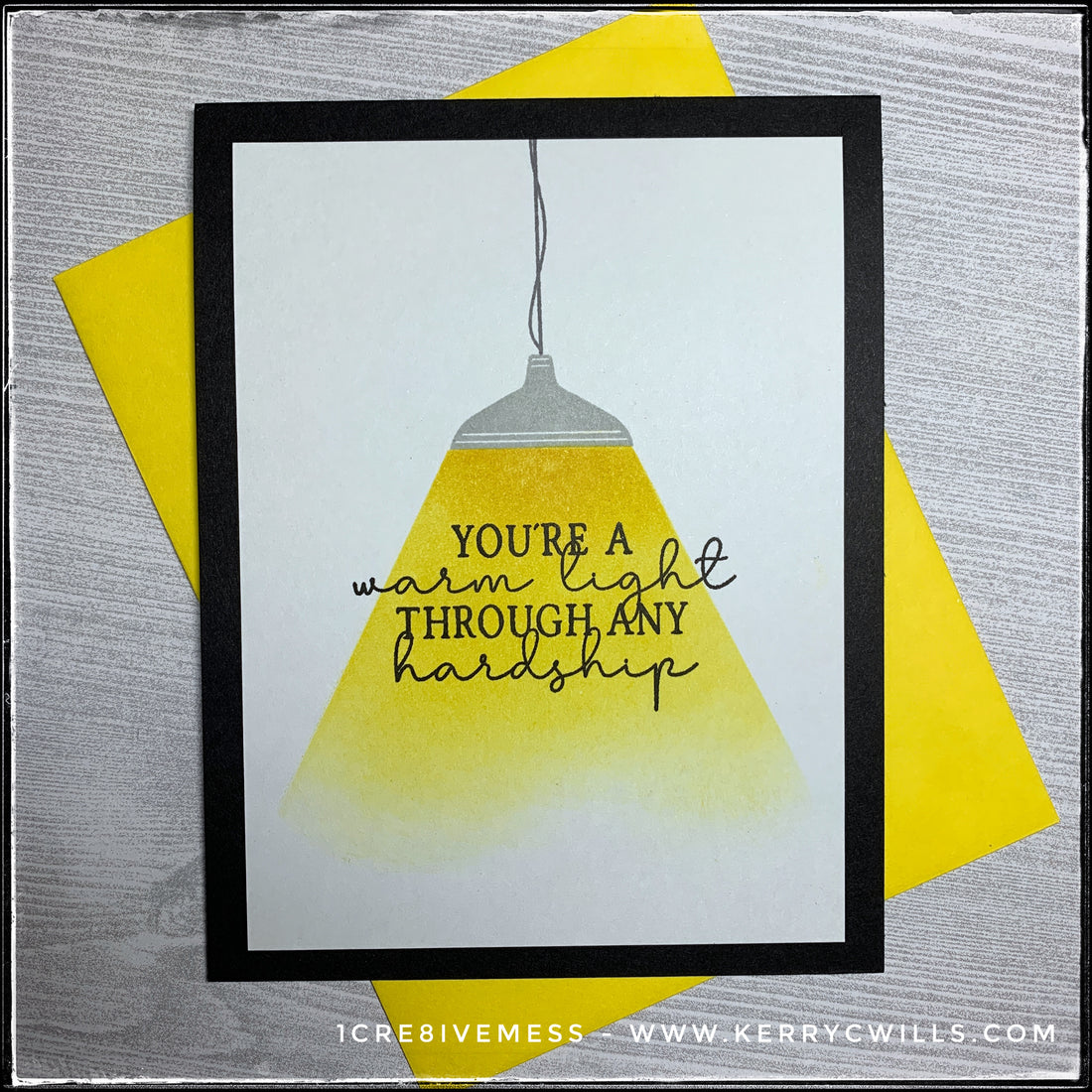 #the100dayproject : handmade card 82/100-2 : warm light