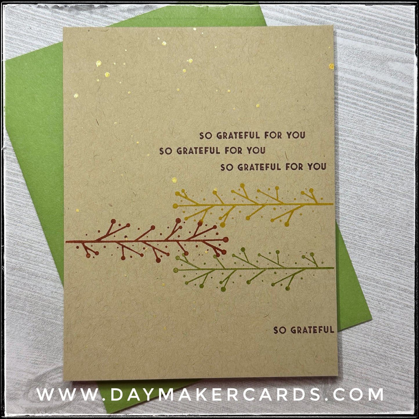 So Grateful Handmade Card