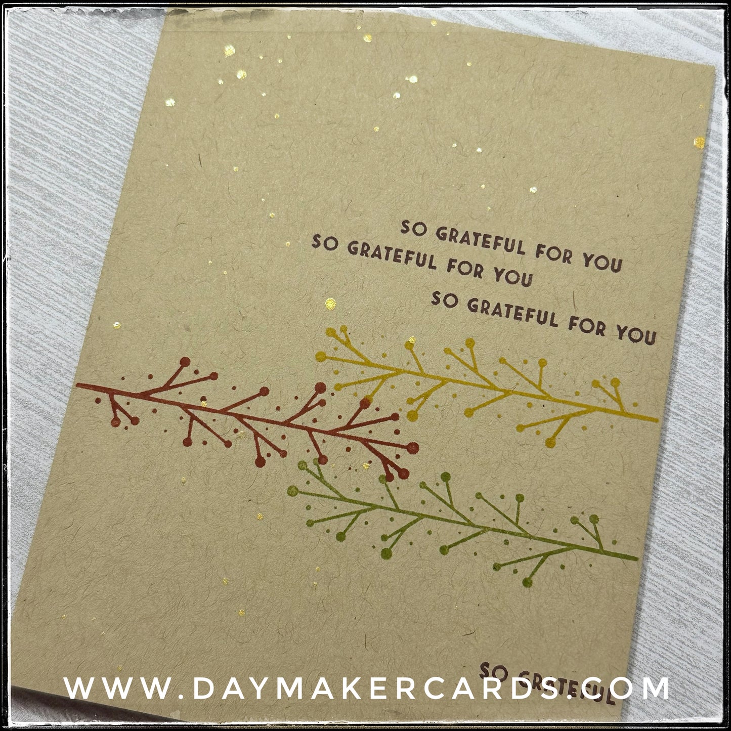 So Grateful Handmade Card