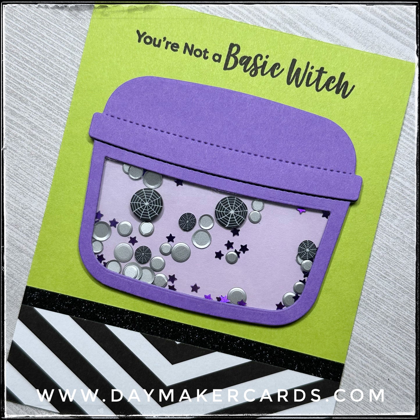 Shaker - Basic Witch Handmade Card