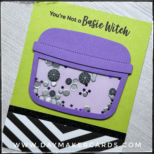 Shaker - Basic Witch Handmade Card