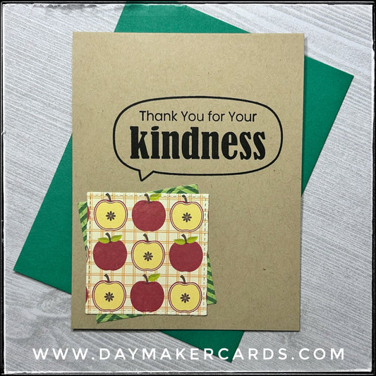 Thank You For Your Kindness Handmade Card