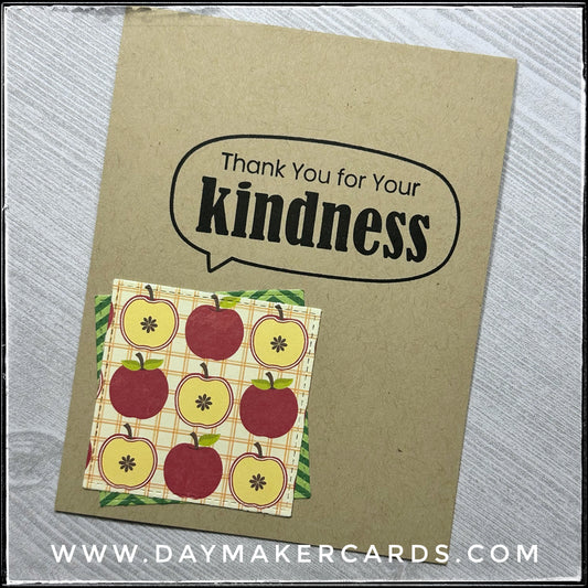 Thank You For Your Kindness Handmade Card