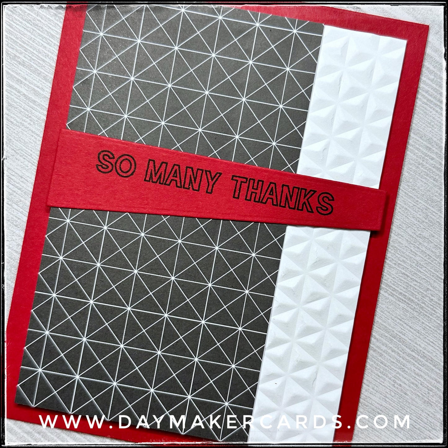 So Many Thanks Handmade Card