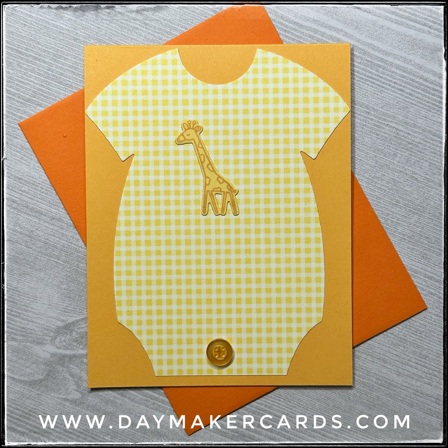 Giraffe Onesie Handmade Card