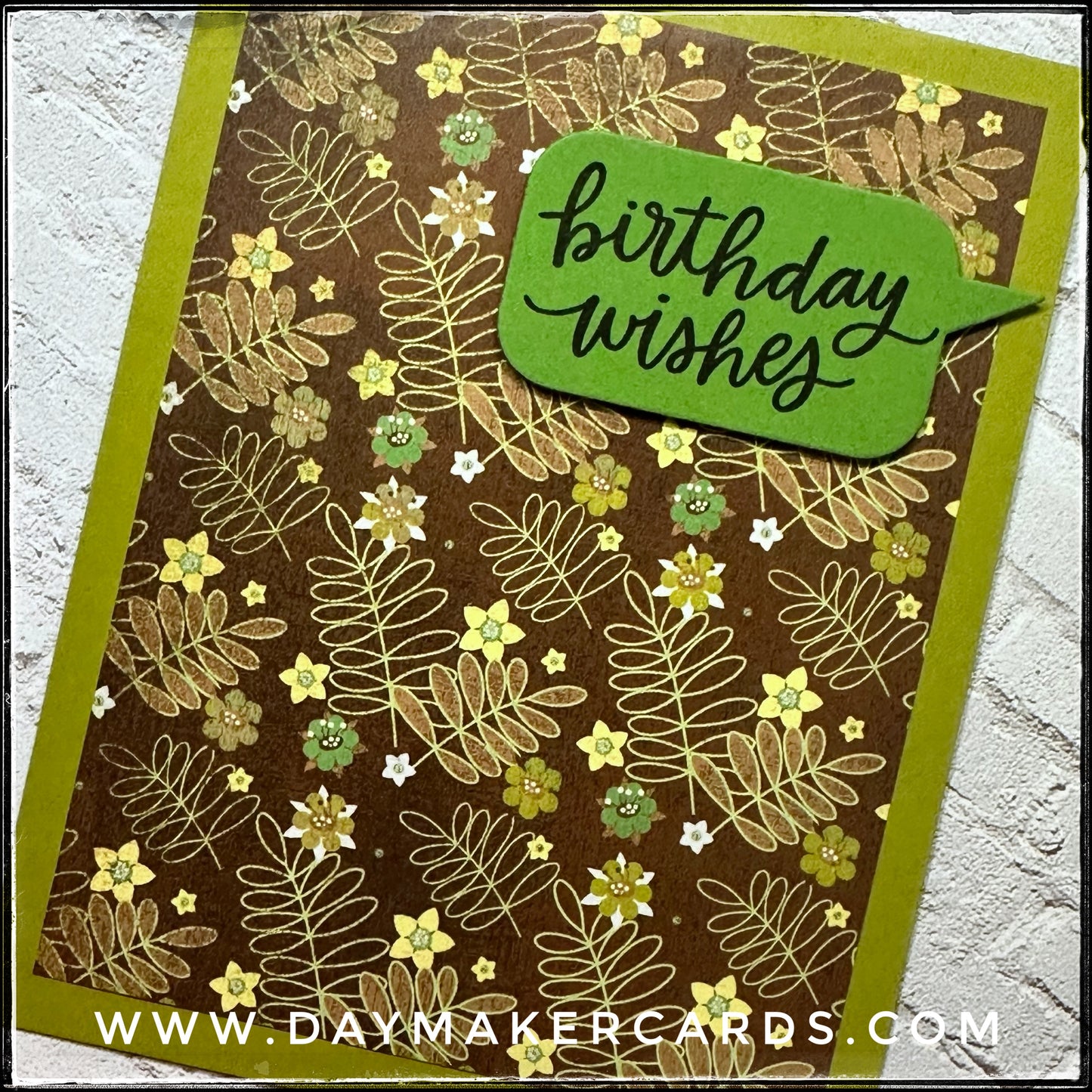 Birthday Wishes Handmade Card