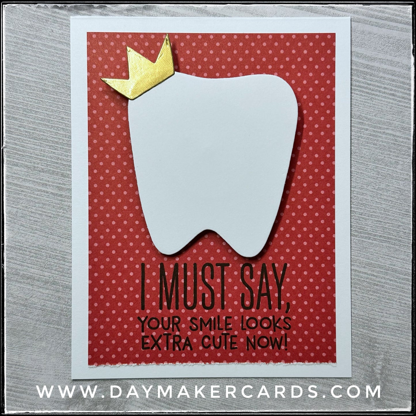 Extra Cute Smile Handmade Card