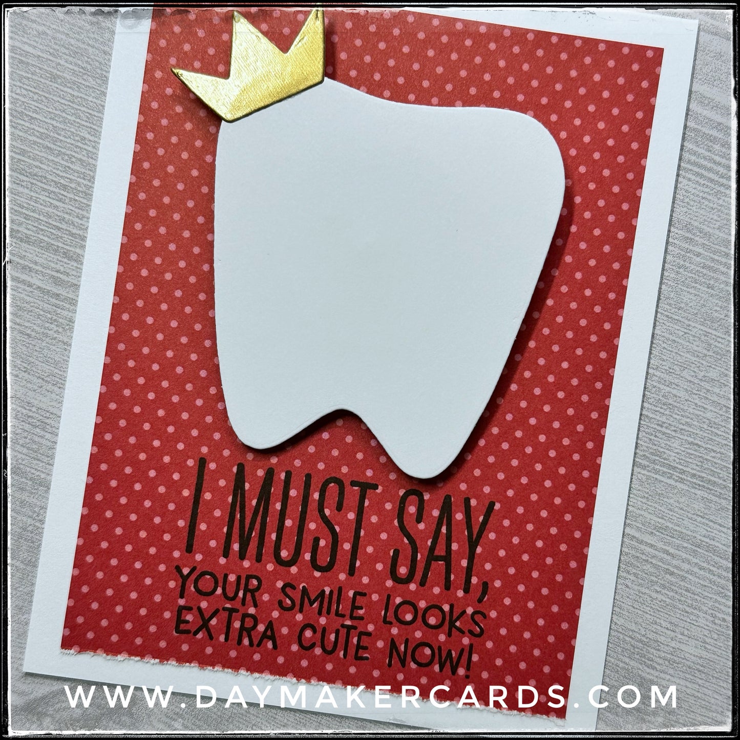 Extra Cute Smile Handmade Card