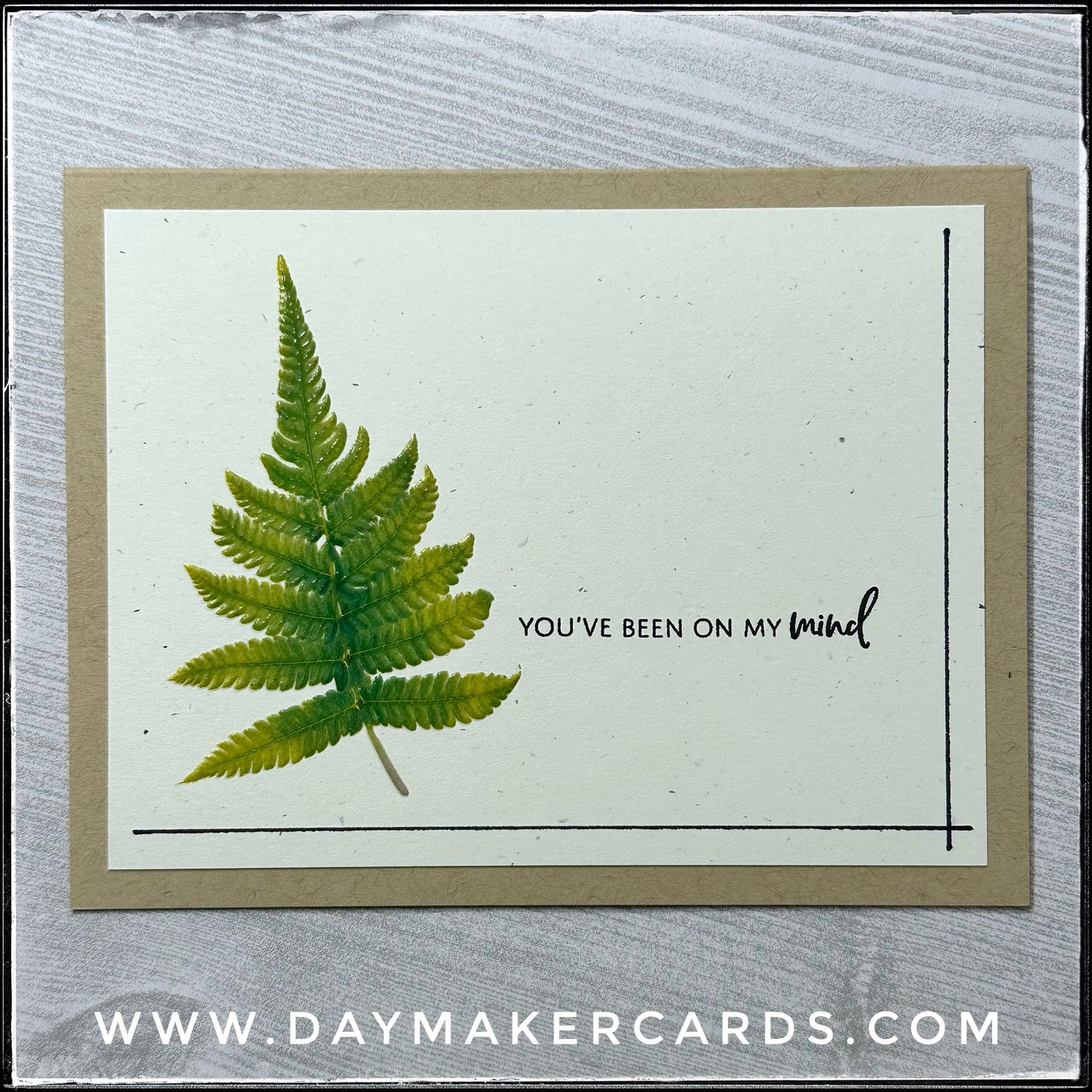 On My Mind Handmade Card