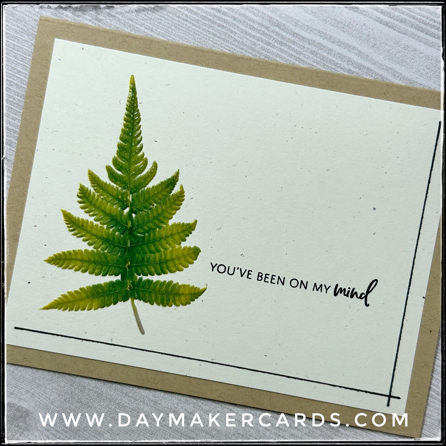 On My Mind Handmade Card