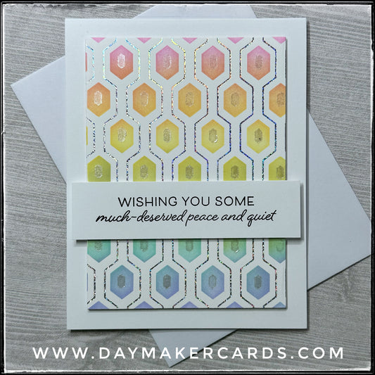Peace and Quiet Handmade Card