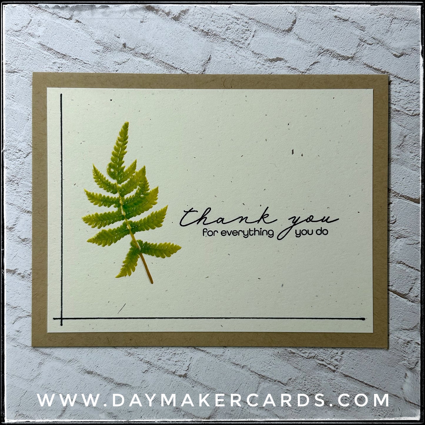 Thank You Handmade Card