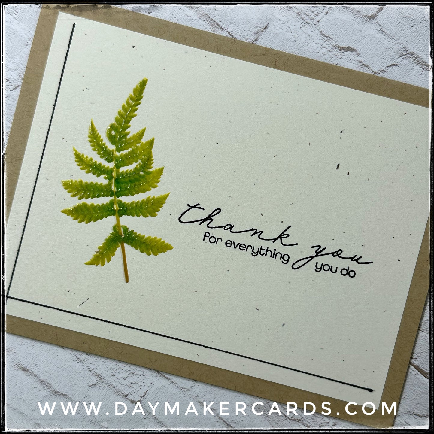 Thank You Handmade Card
