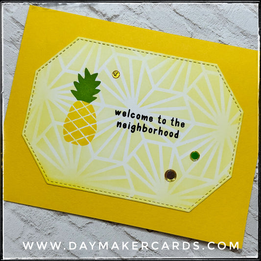 Welcome To The Neighborhood Handmade Card