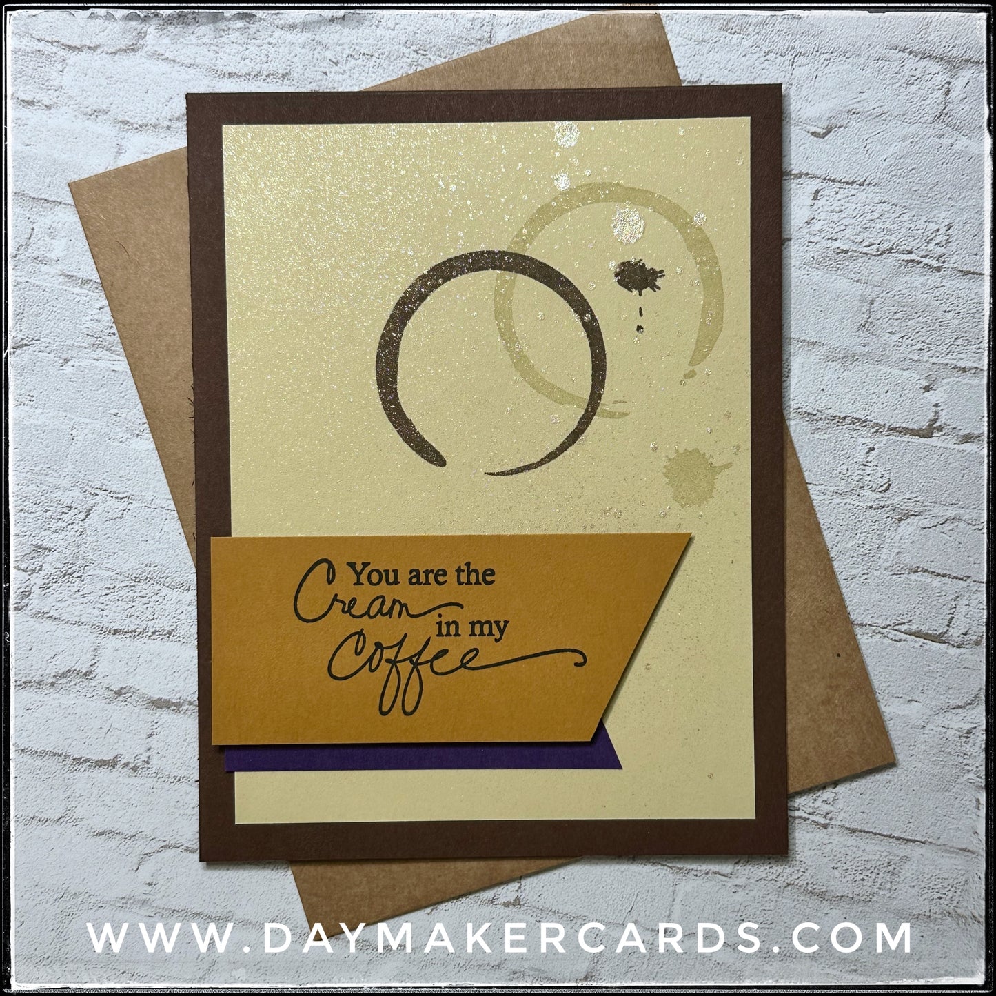 You Are The Cream To My Coffee Handmade Card