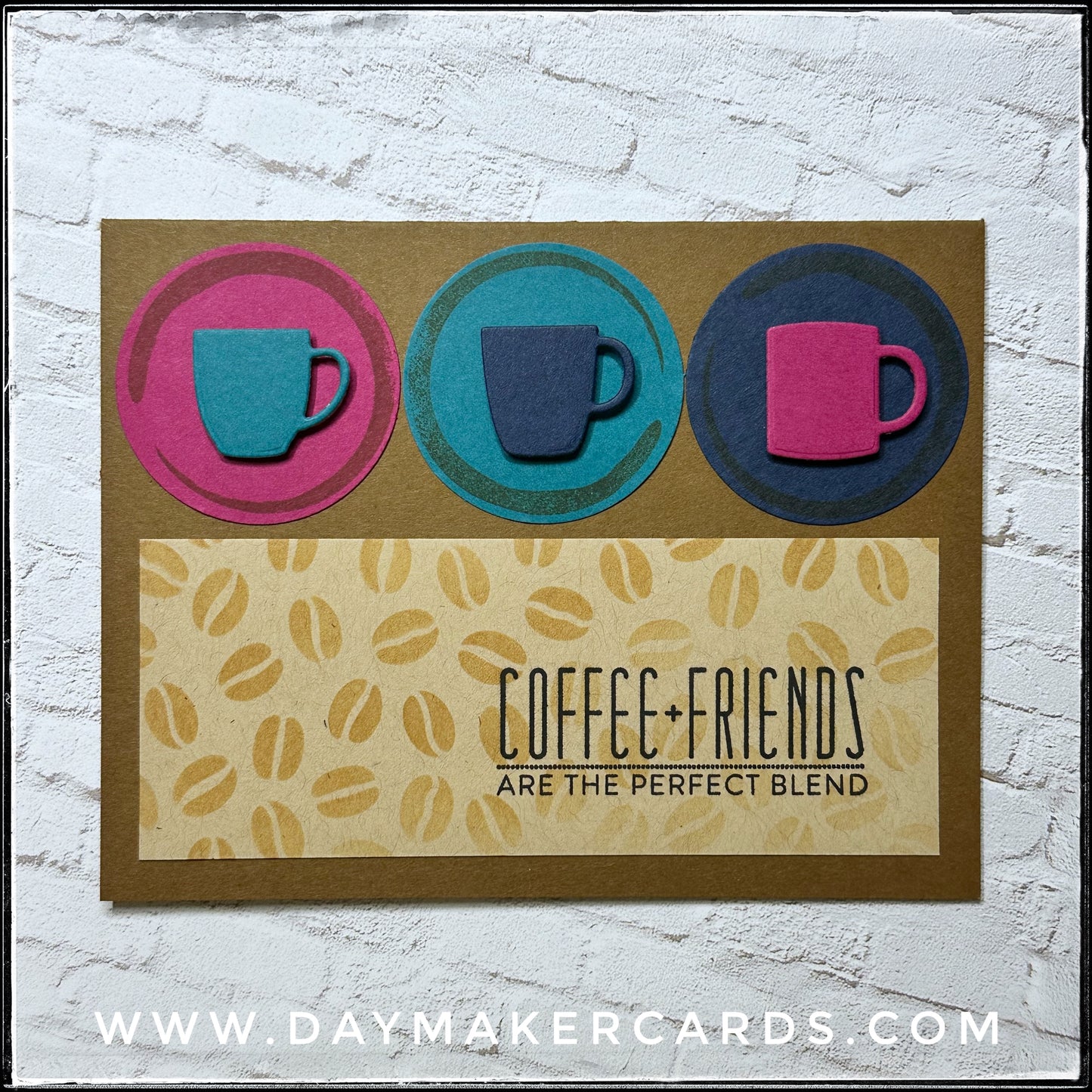 Coffee + Friends Handmade Card