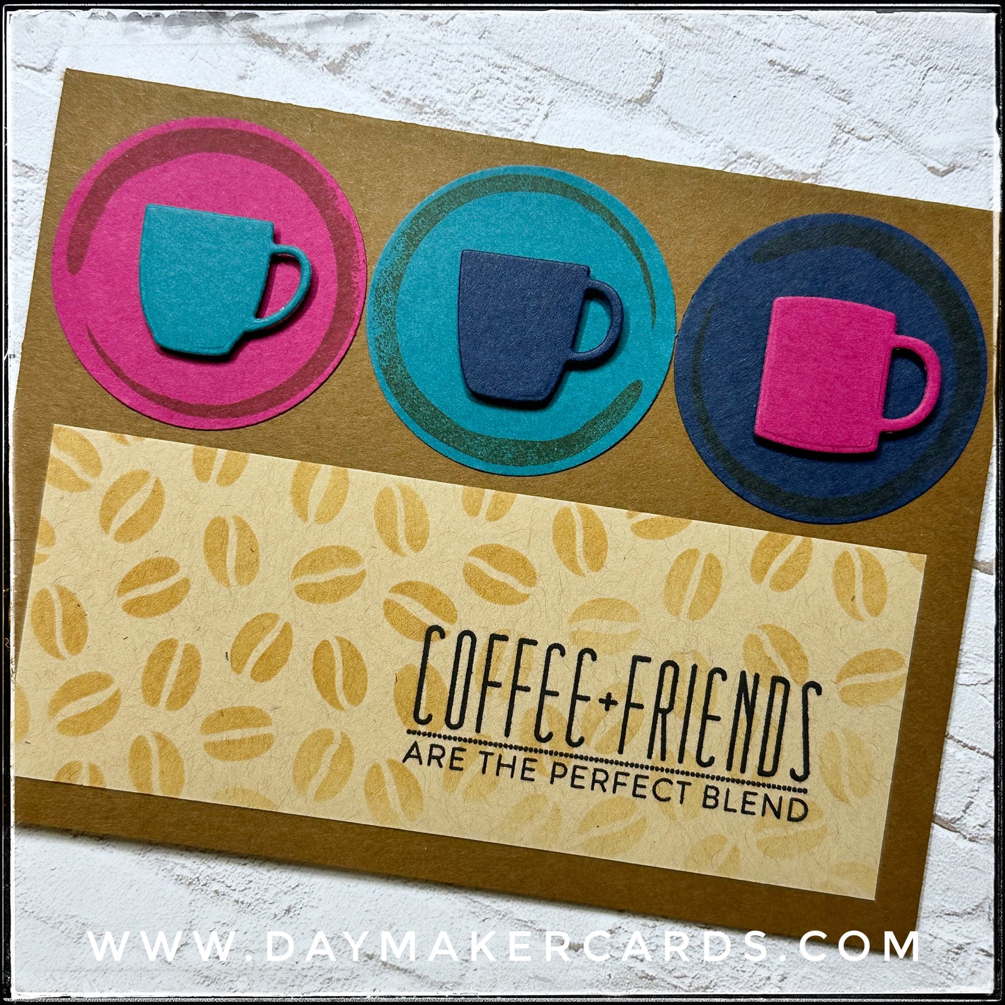 Coffee + Friends Handmade Card