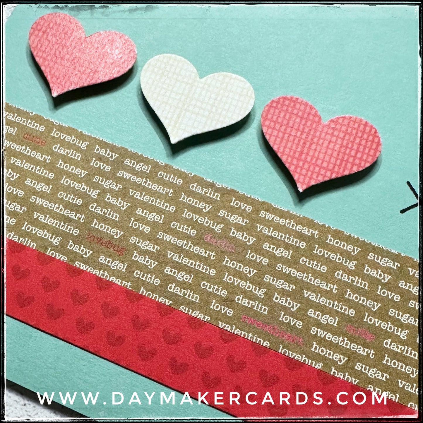 xoxo Valentine Handmade Card