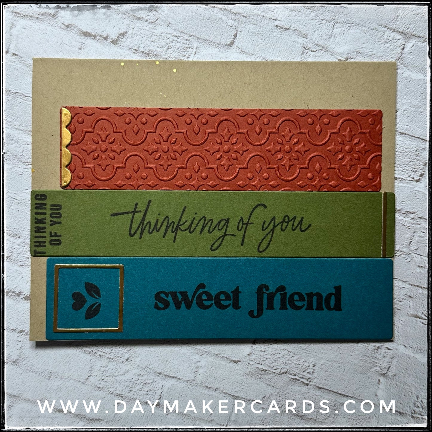 Thinking Of You Sweet Friend Handmade Card