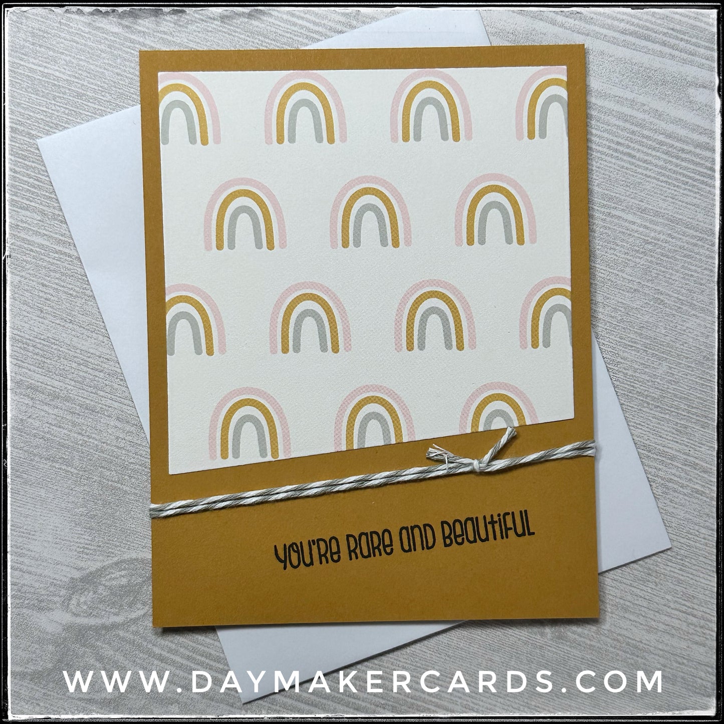 You're Rare and Beautiful Handmade Card
