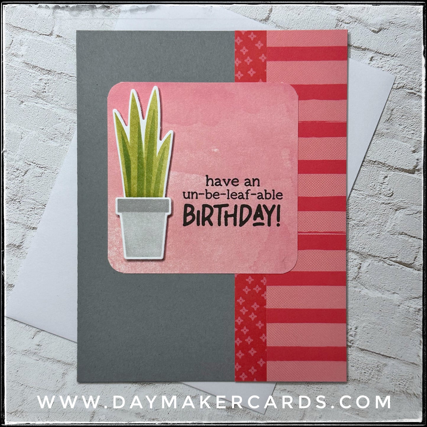 Un-Be-Leaf-Able Birthday Handmade Card