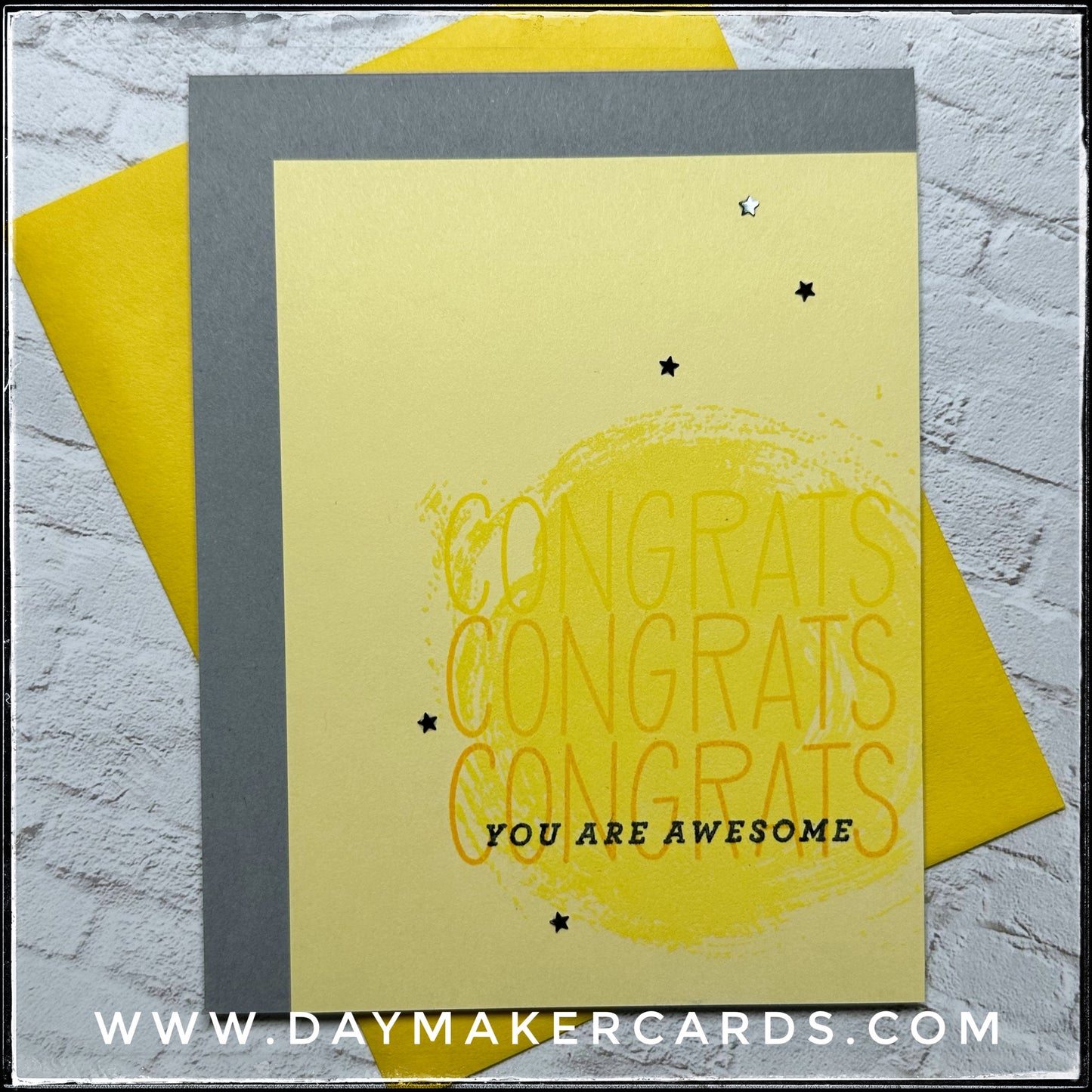 Congrats - You Are Awesome Handmade Card