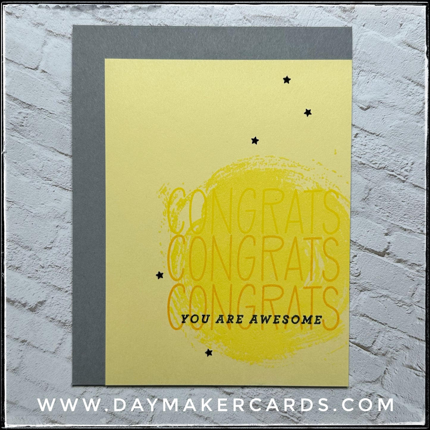 Congrats - You Are Awesome Handmade Card