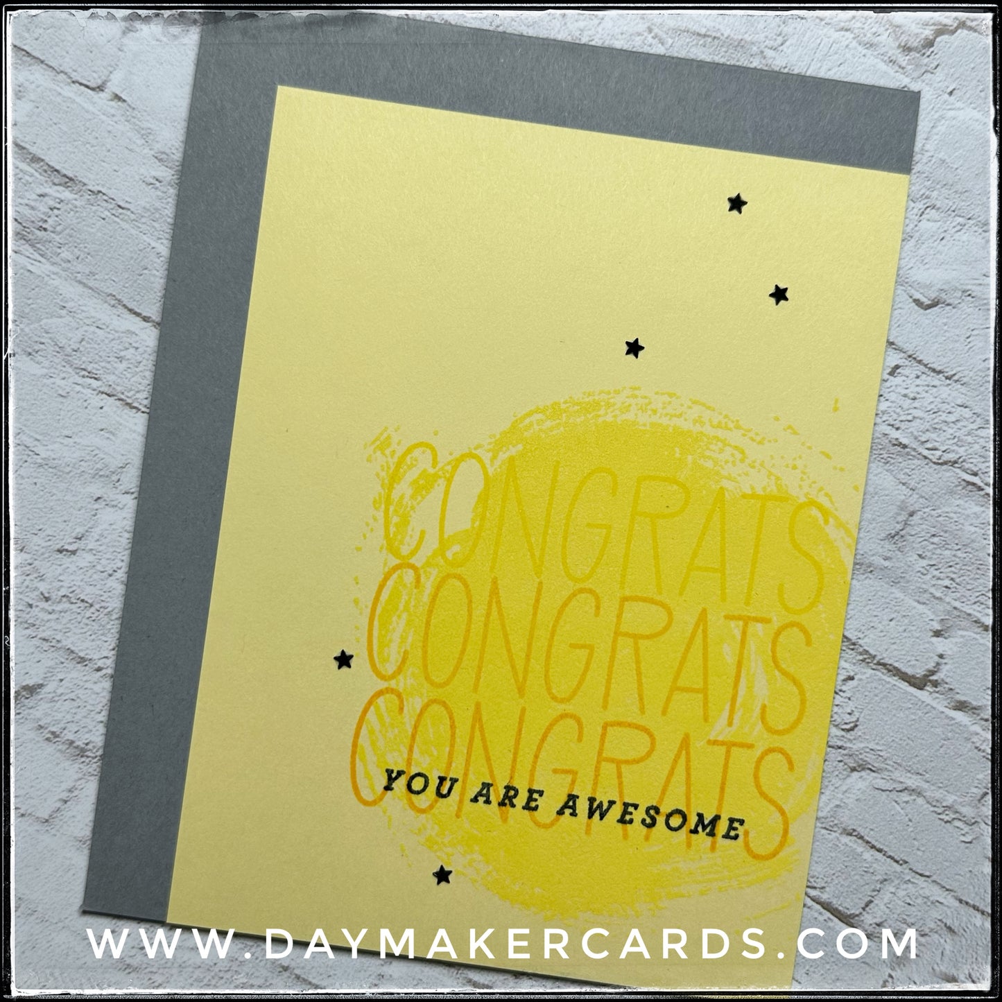 Congrats - You Are Awesome Handmade Card