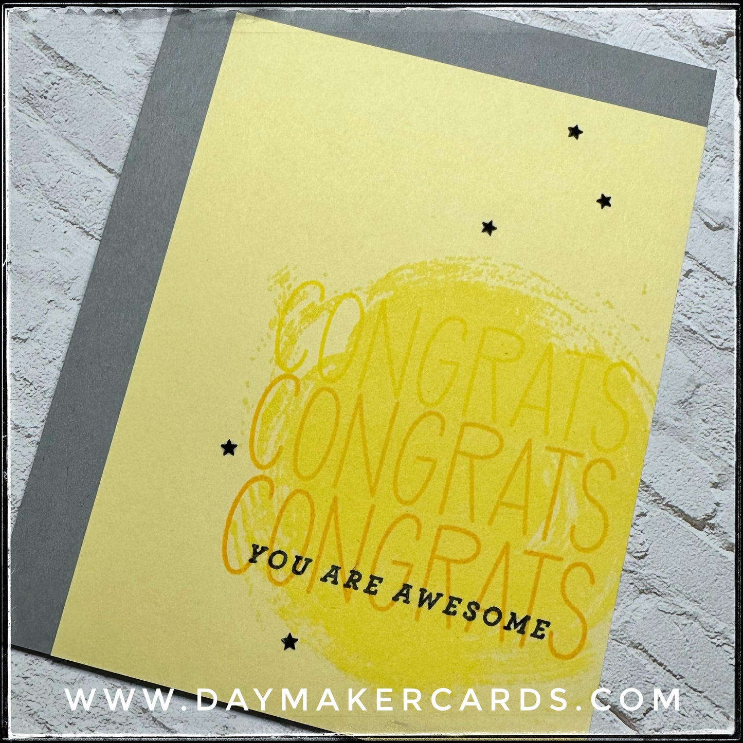 Congrats - You Are Awesome Handmade Card