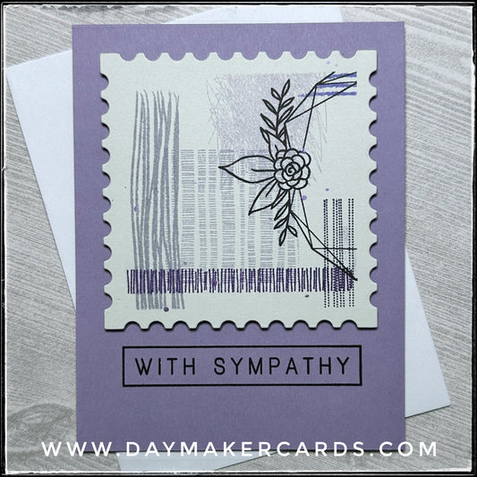 With Sympathy Handmade Card