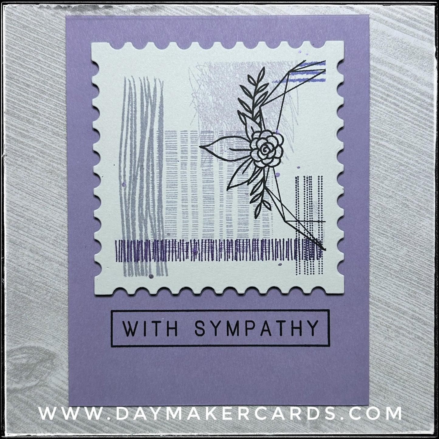 With Sympathy Handmade Card