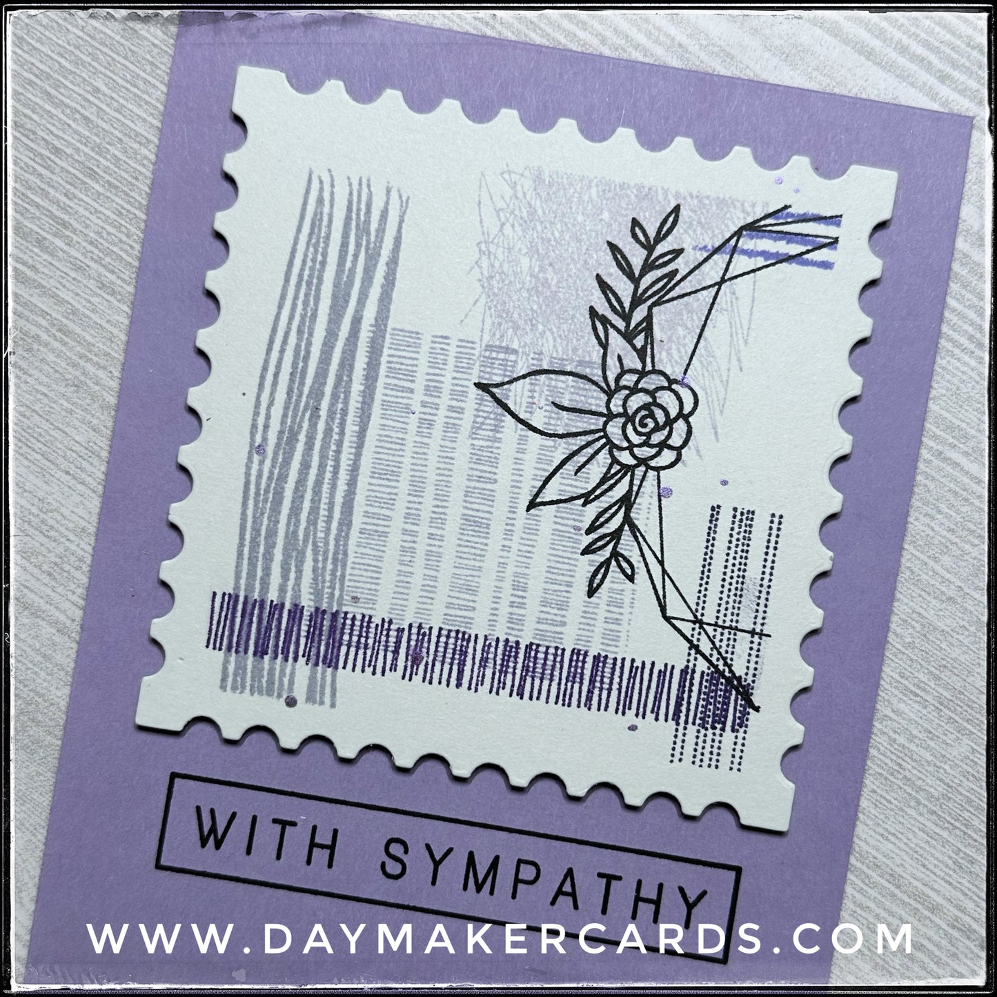 With Sympathy Handmade Card