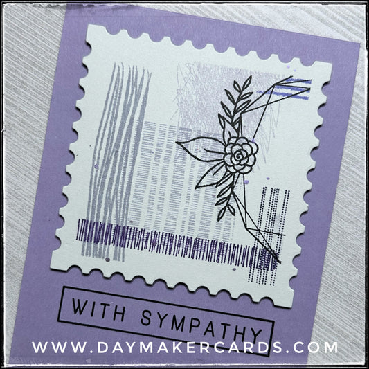 With Sympathy Handmade Card