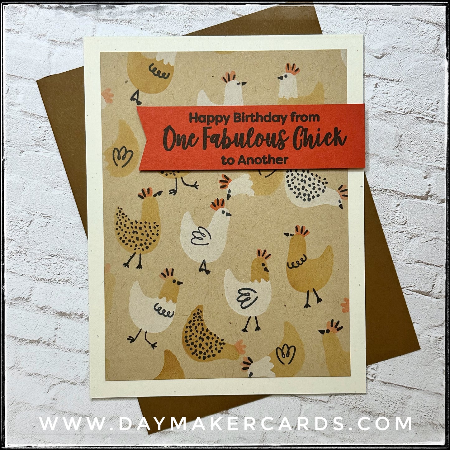One Fabulous Chick Handmade Card