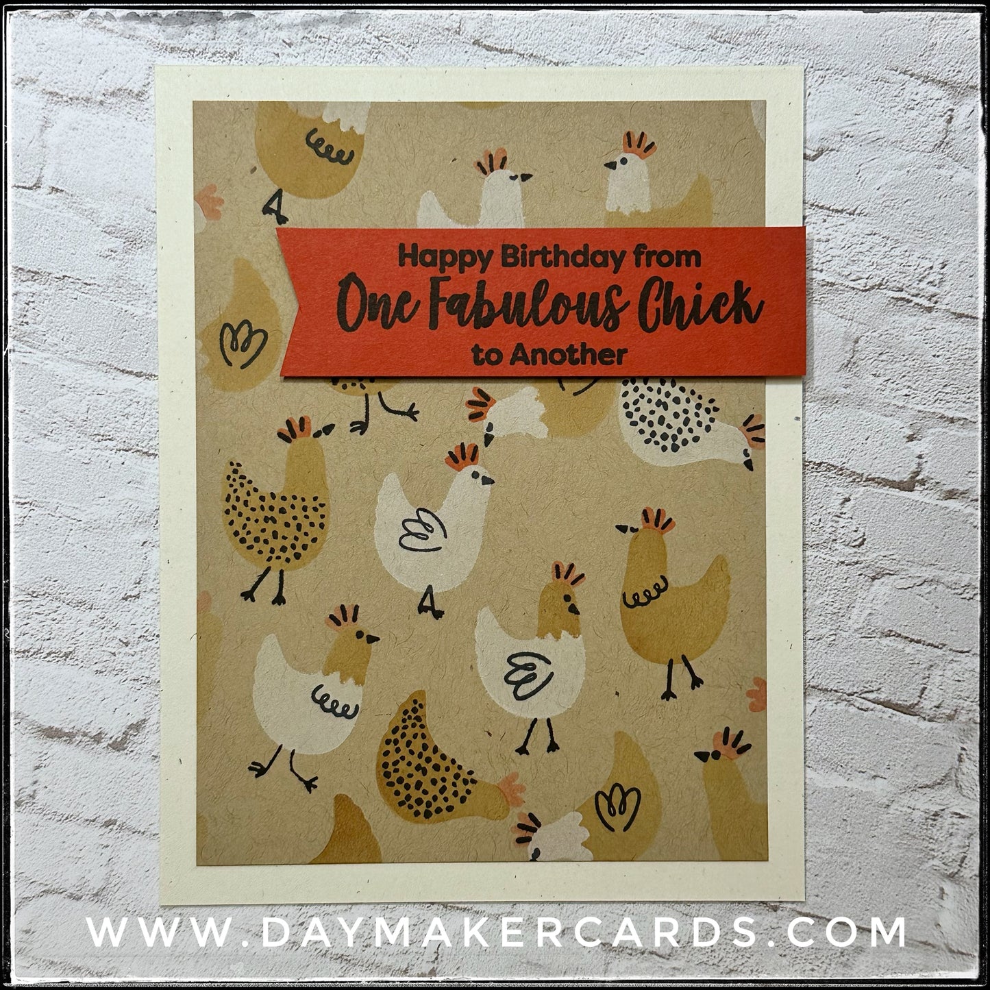 One Fabulous Chick Handmade Card