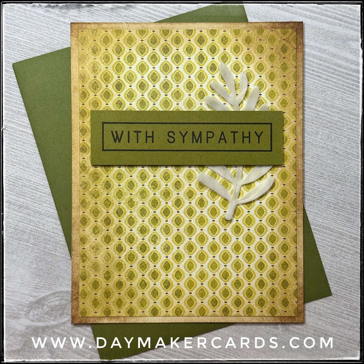 With Sympathy Handmade Card