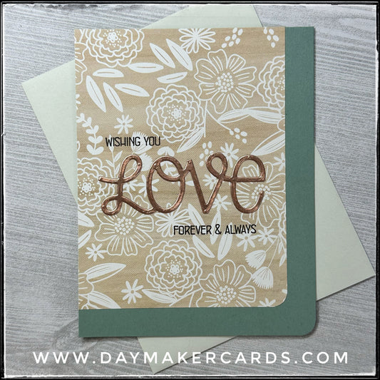 Wishing You Love Handmade Card