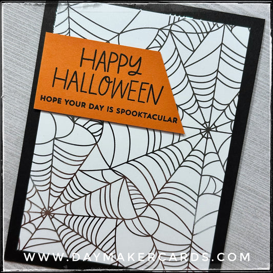 Happy Halloween Foil Handmade Card
