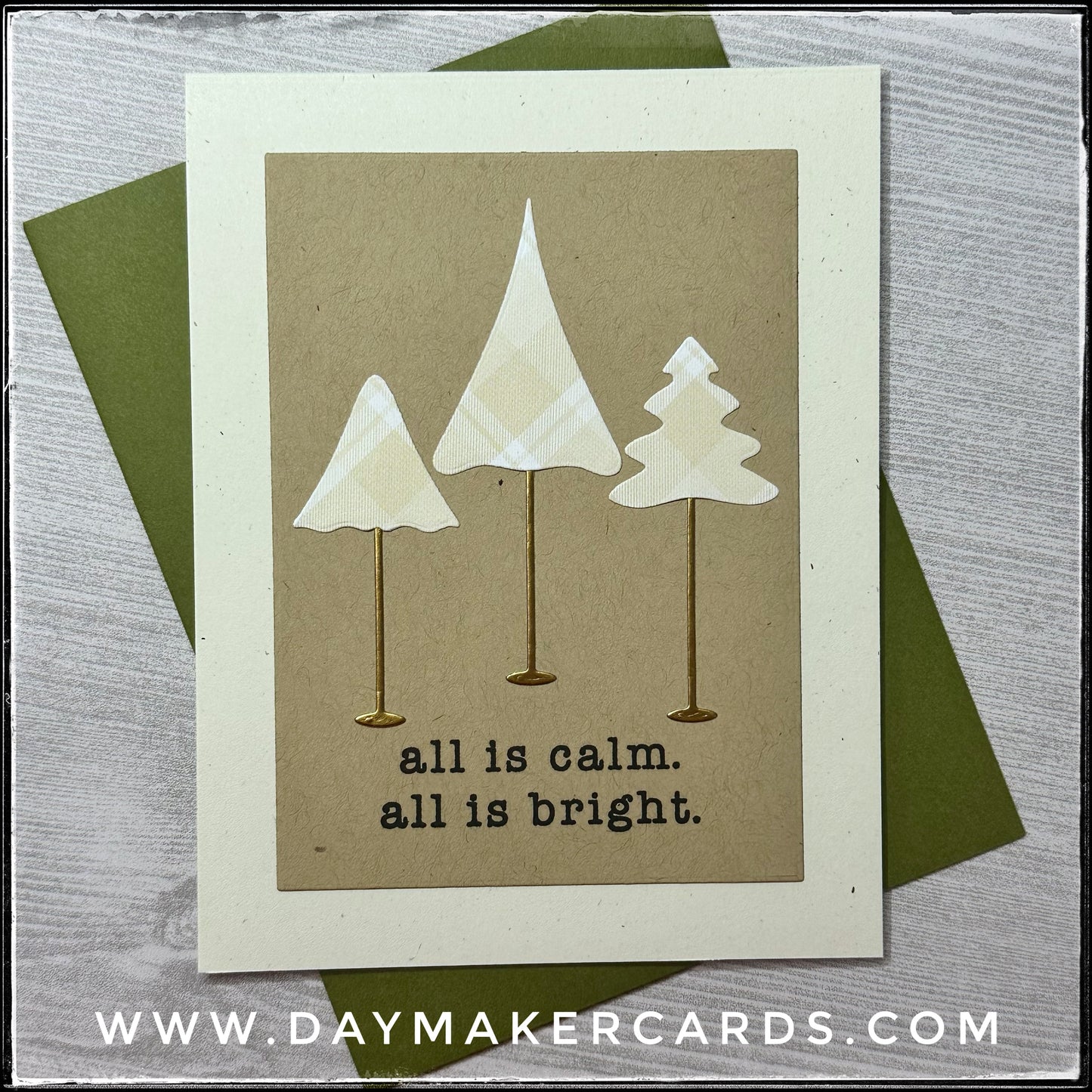 All Is Calm Handmade Card