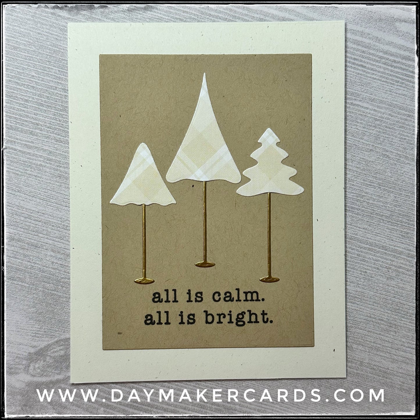 All Is Calm Handmade Card