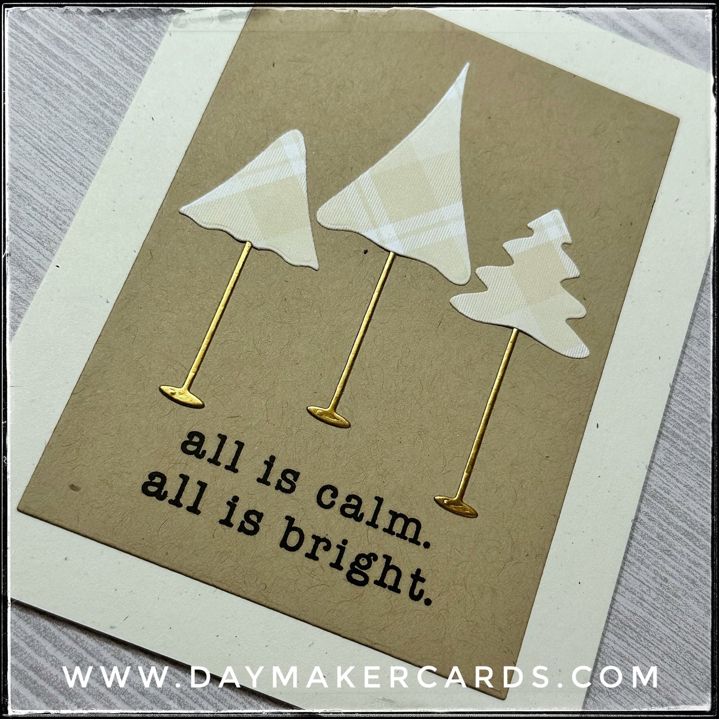 All Is Calm Handmade Card