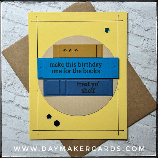 One For The Books Handmade Card