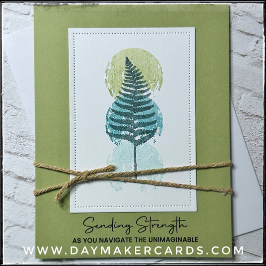 Sending Strength Handmade Card