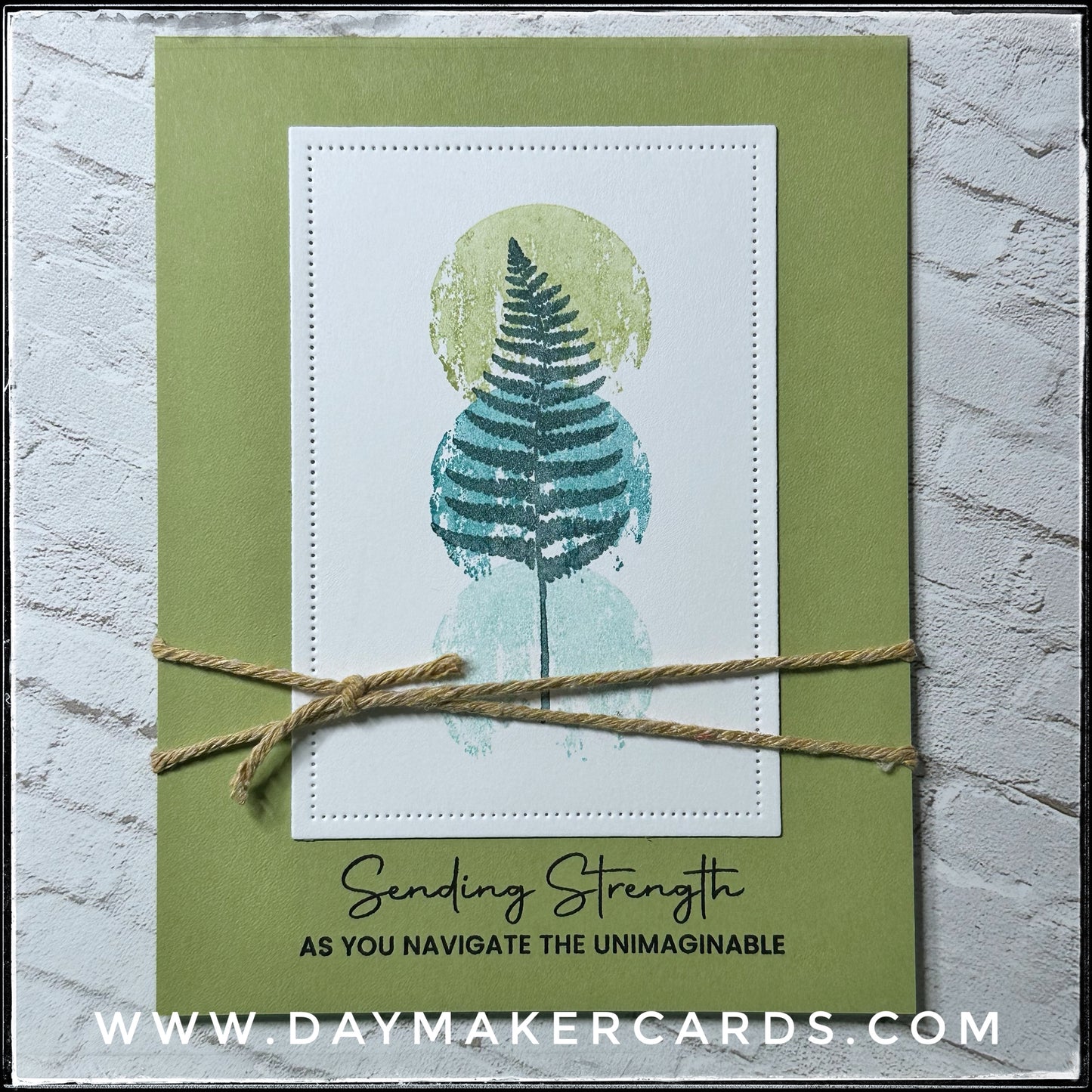 Sending Strength Handmade Card