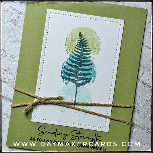 Sending Strength Handmade Card
