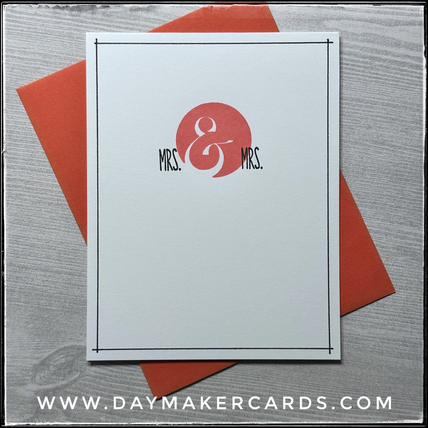 Mrs. & Mrs. Handmade Card