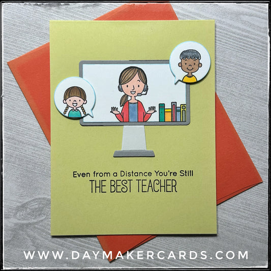 The Best Teacher Handmade Card
