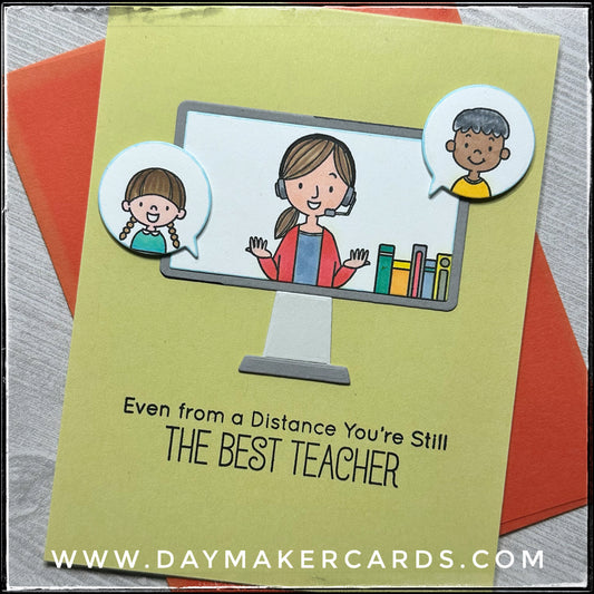 The Best Teacher Handmade Card
