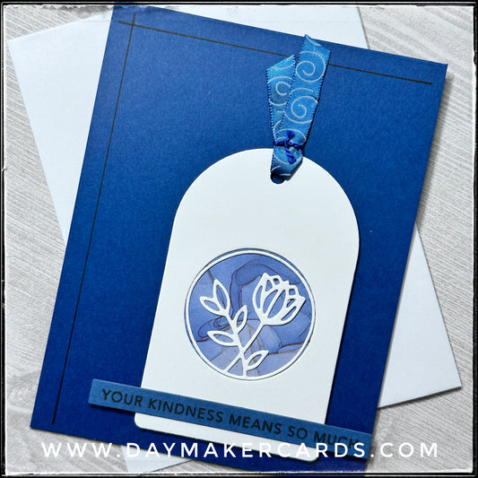 Your Kindness Floral Tag Handmade Card